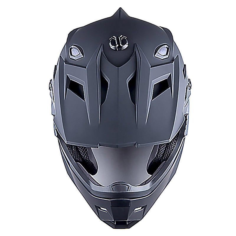 1Storm Adult Motocross Helmet BMX MX ATV Dirt Bike Four Wheeler Quad Motorcycle Full Face Helmet Racing Style: HF801 Matt Black - Image 3